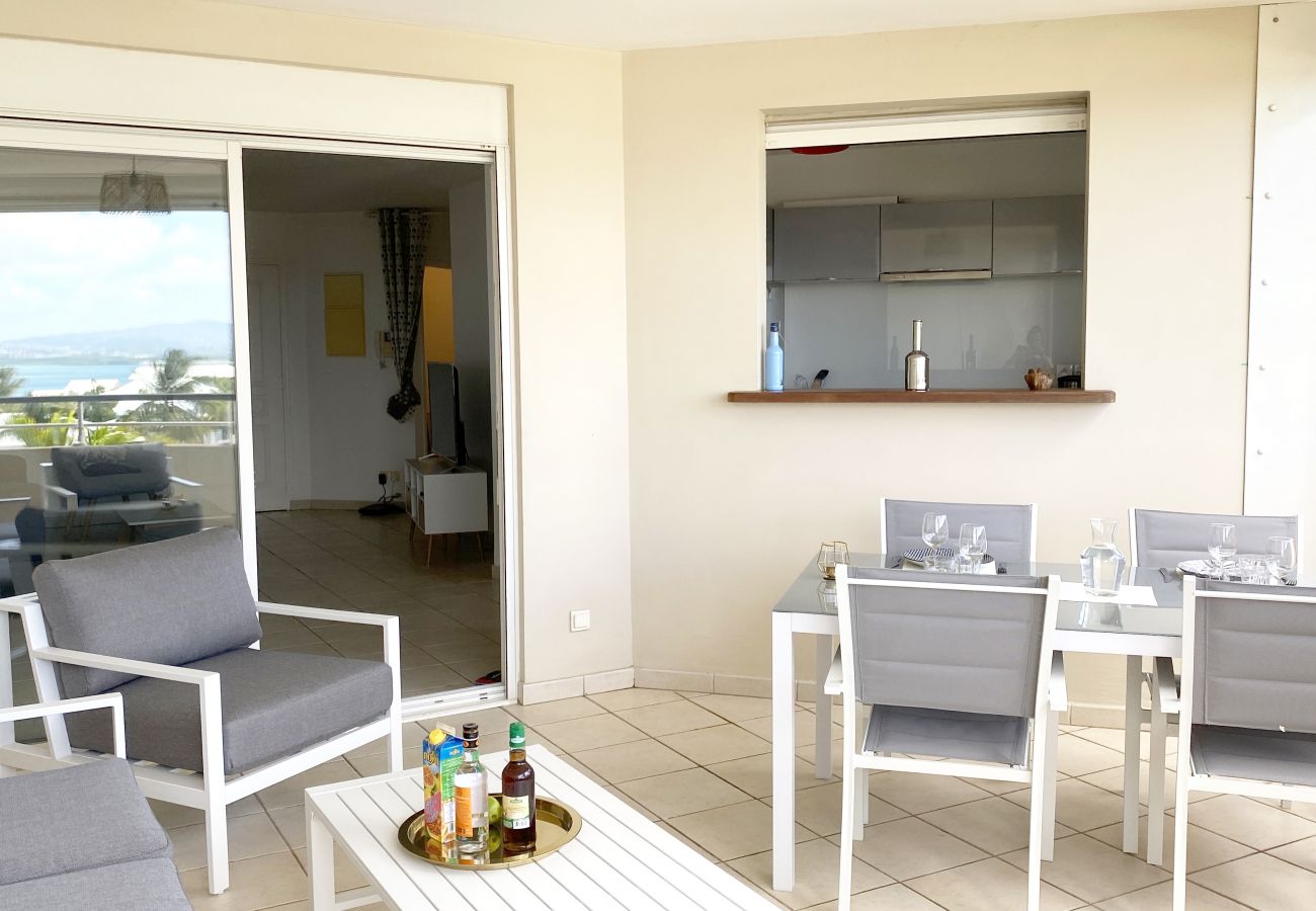Appartement à Les Trois-Ilets - Ti Bonheur, 4 pers, vue mer, spacieux