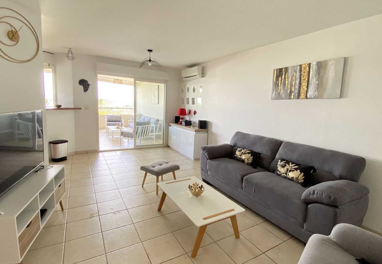 Appartement à Les Trois-Ilets - Ti Bonheur, 4 pers, vue mer, spacieux