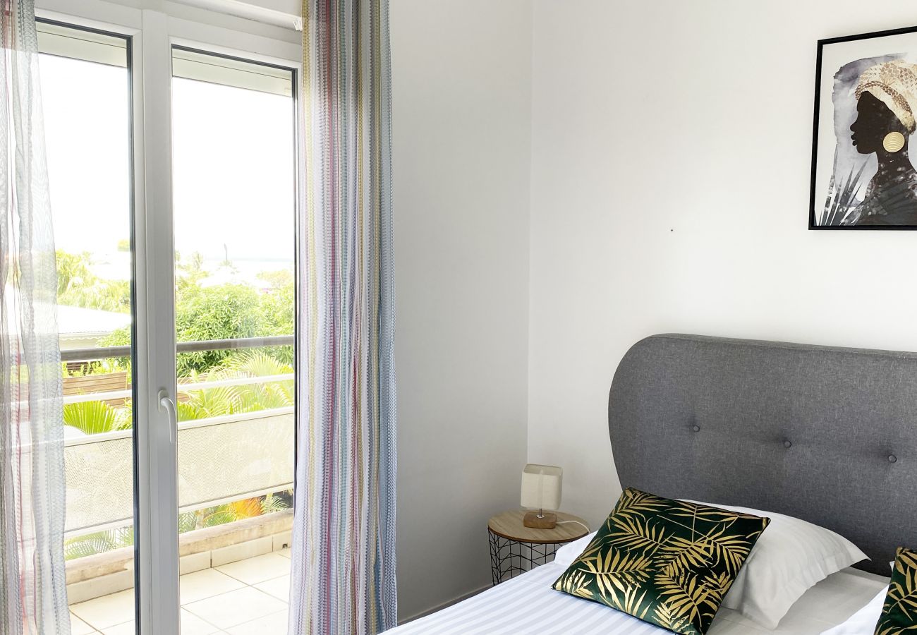 Appartement à Les Trois-Ilets - Ti Bonheur, 4 pers, vue mer, spacieux