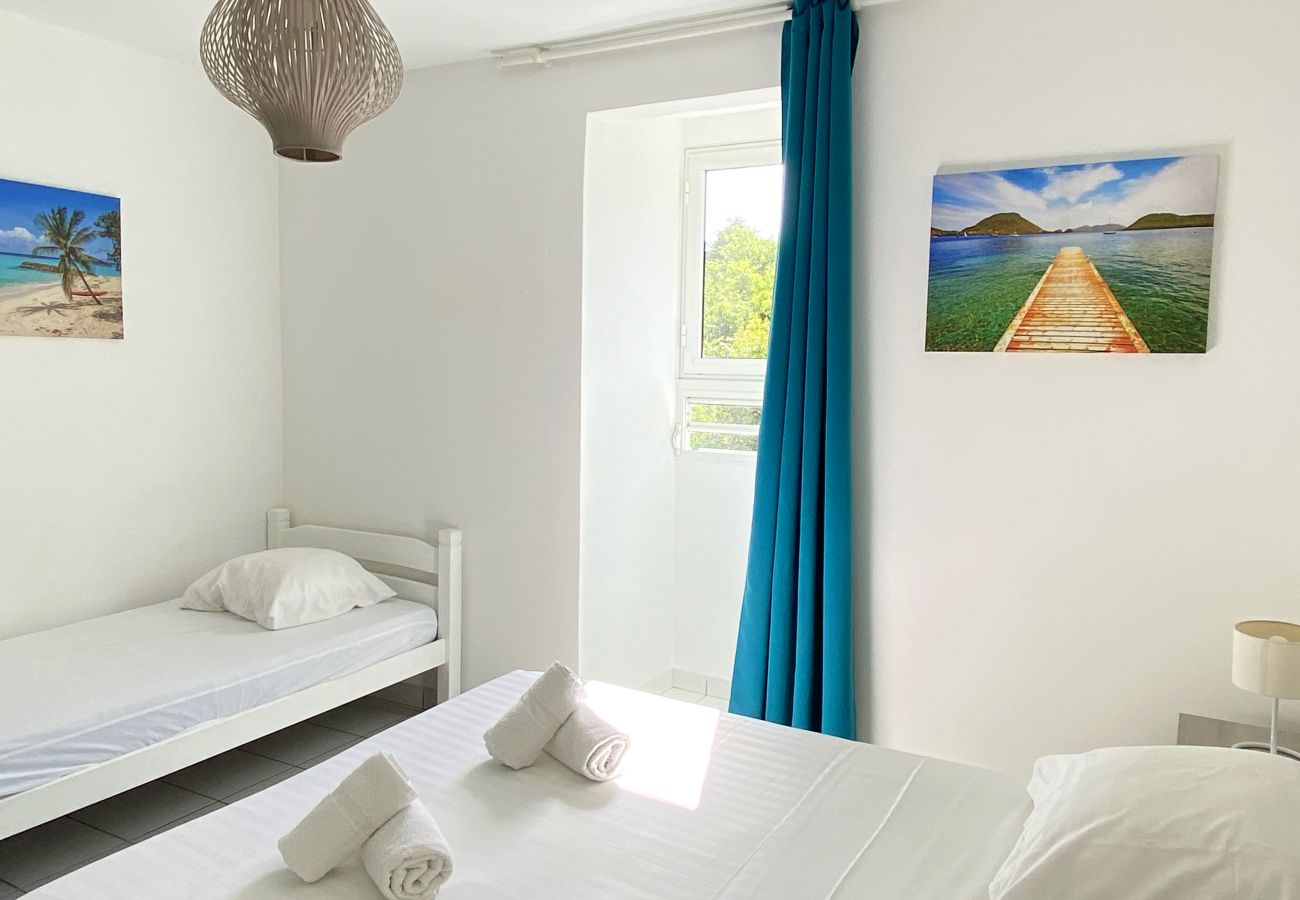 Appartement à Les Trois-Ilets - Altéra, 5 pers, duplex, vue mer, plage