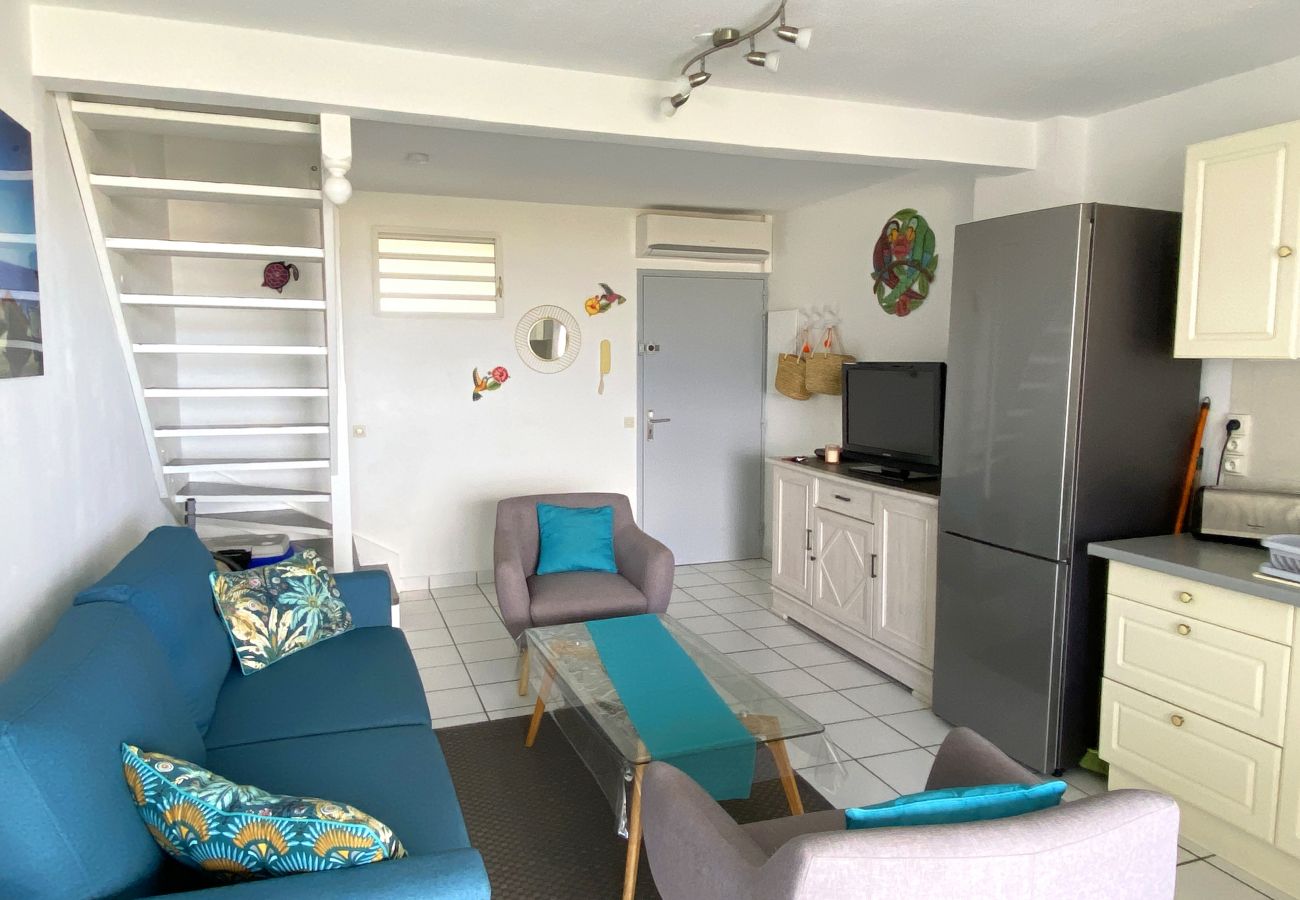 Appartement à Les Trois-Ilets - Altéra, 5 pers, duplex, vue mer, plage