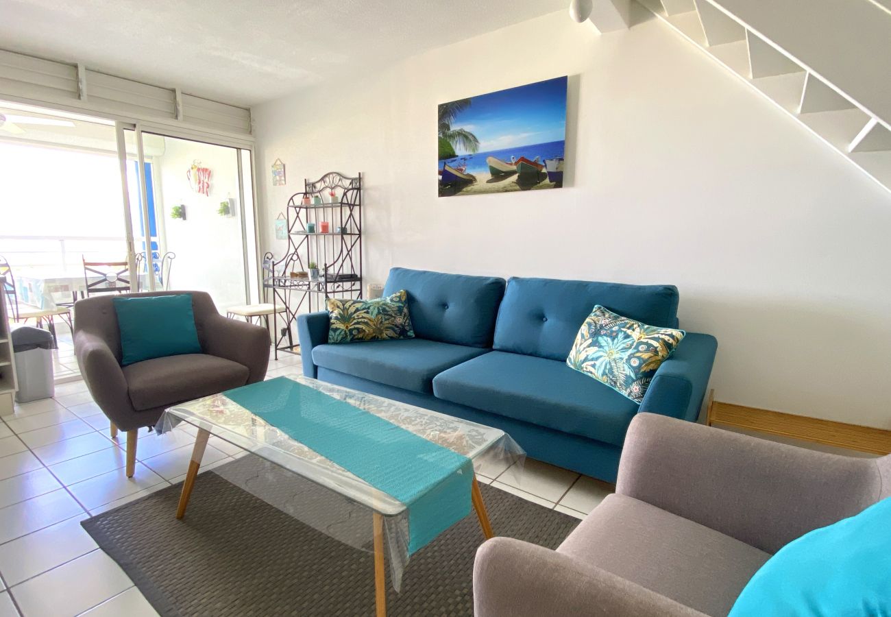 Appartement à Les Trois-Ilets - Altéra, 5 pers, duplex, vue mer, plage