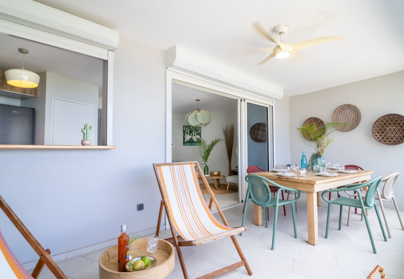 Appartement à Les Trois-Ilets - Sandama, 5 pers, standing, vue mer, plage