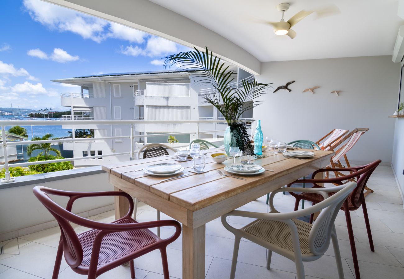 Appartement à Les Trois-Ilets - Sandama, 5 pers, standing, vue mer, plage