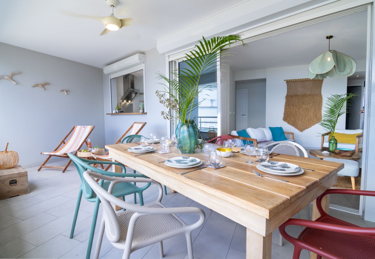 Appartement à Les Trois-Ilets - Sandama, 5 pers, standing, vue mer, plage