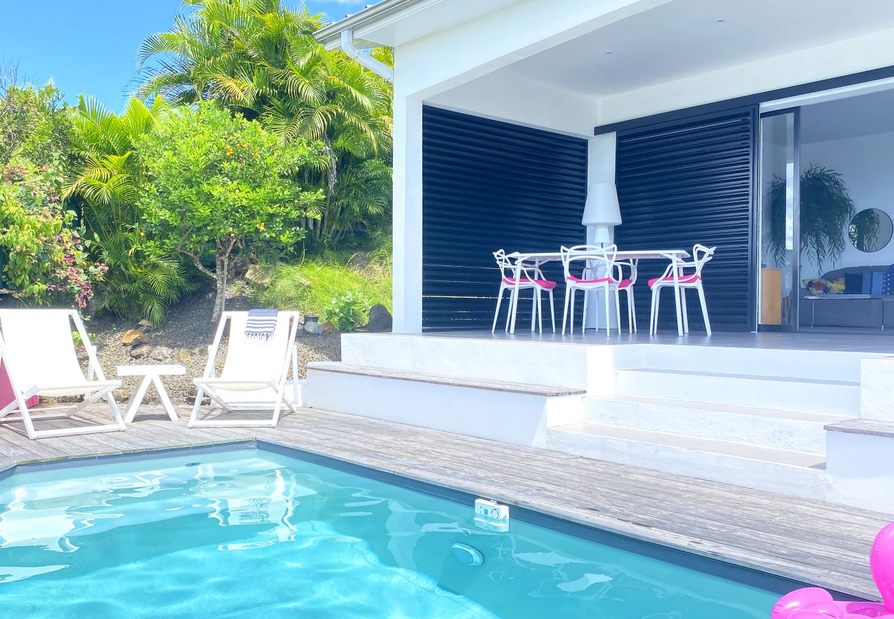 Villa à Les Trois-Ilets - Ti Paradise, villa 4 pers, standing, piscine, vue