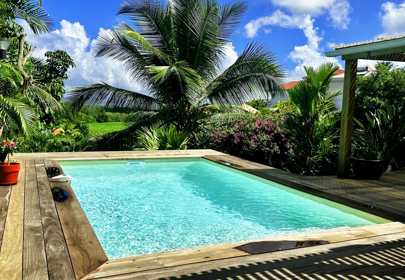 Villa à Les Trois-Ilets - Ty Natur, villa 8 pers, piscine, calme, vue me