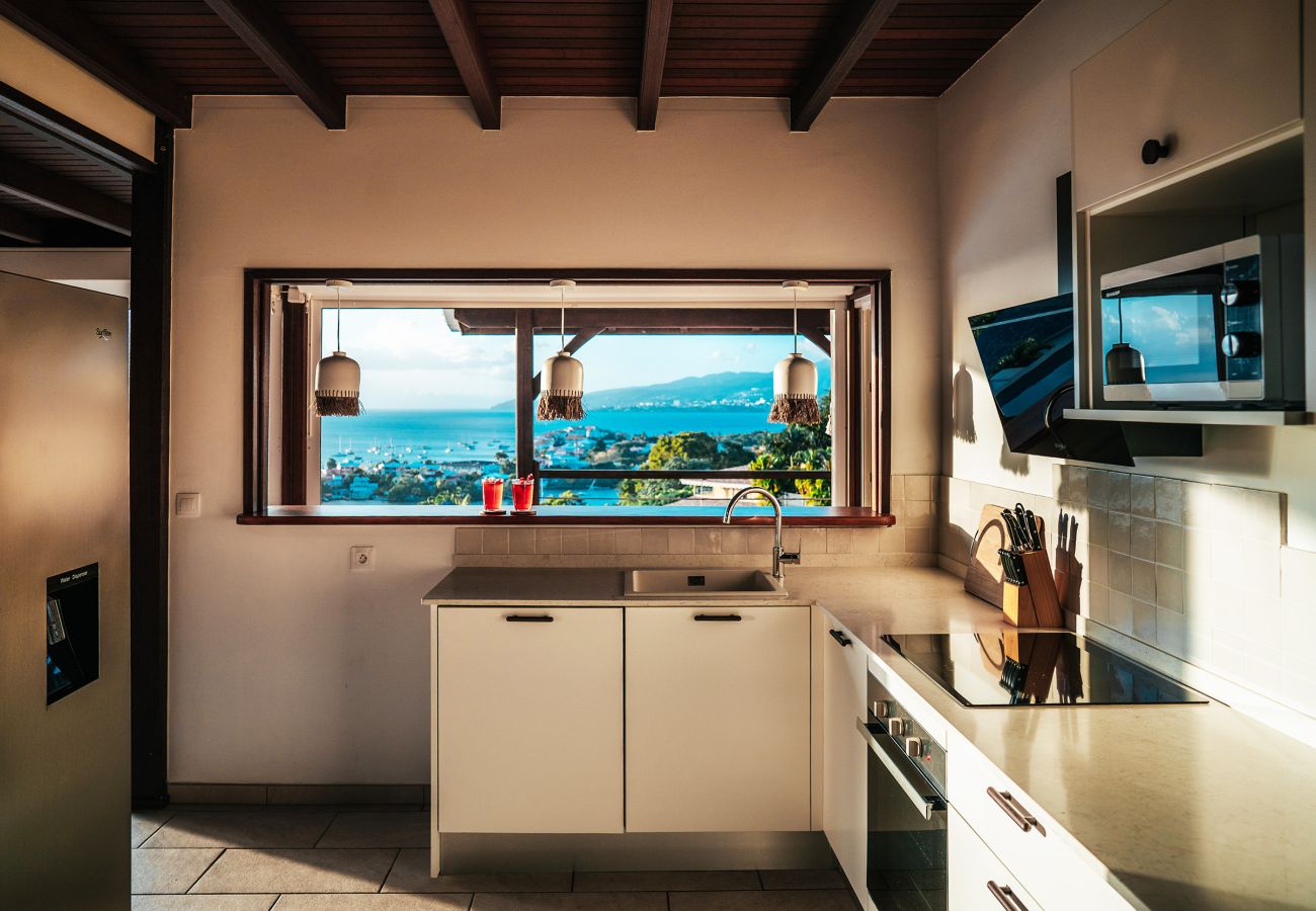 Appartement à Les Trois-Ilets - Les Bougainvilliers Duplex 8 pers, piscine, vue