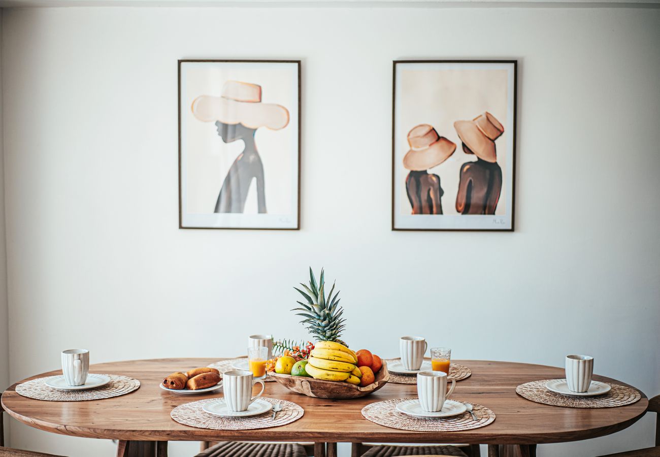 Appartement à Les Trois-Ilets - Les Bougainvilliers, 6 pers, piscine, vue mer