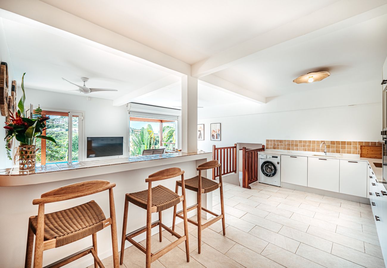 Appartement à Les Trois-Ilets - Les Bougainvilliers, 6 pers, piscine, vue mer