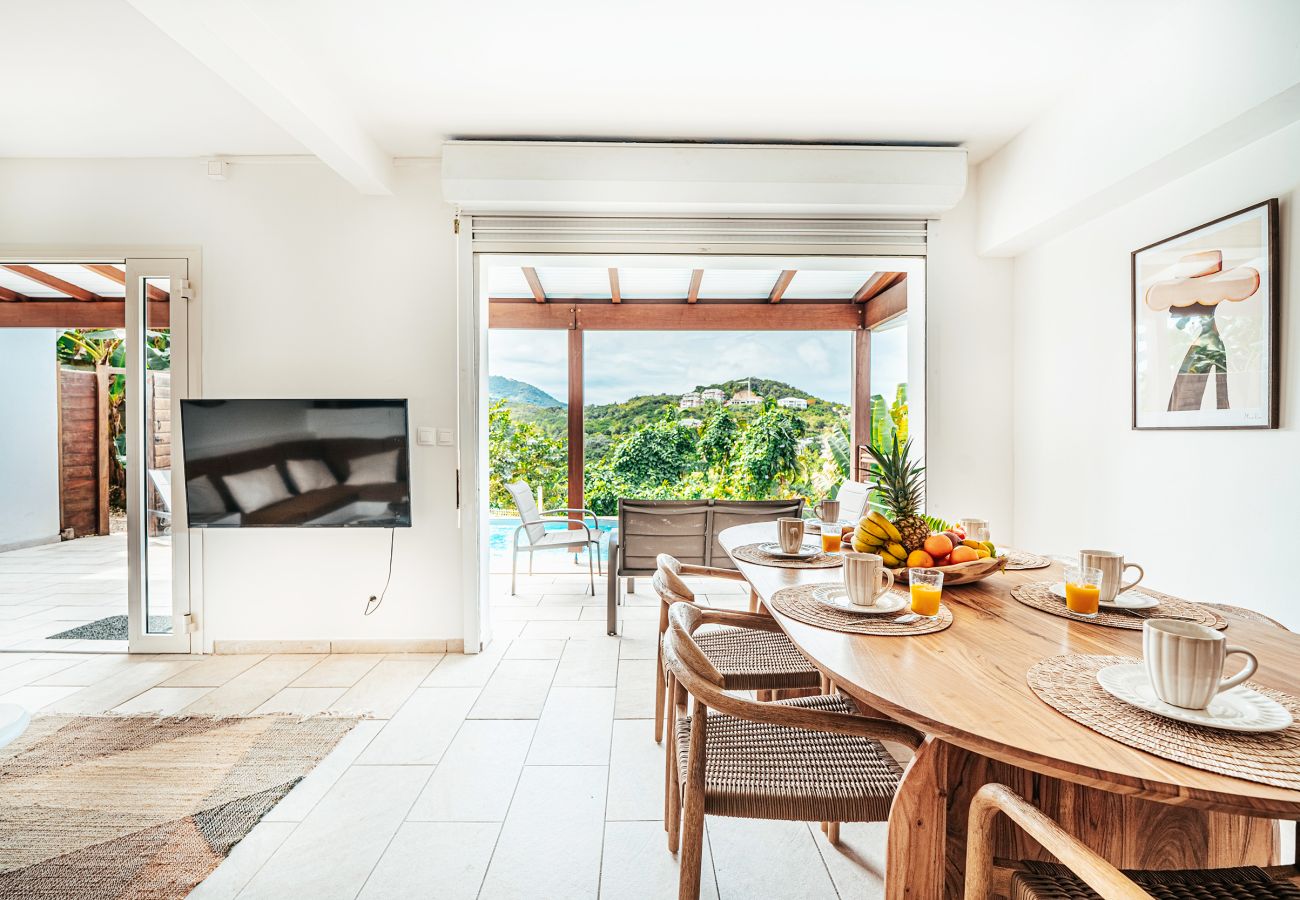 Appartement à Les Trois-Ilets - Les Bougainvilliers, 6 pers, piscine, vue mer