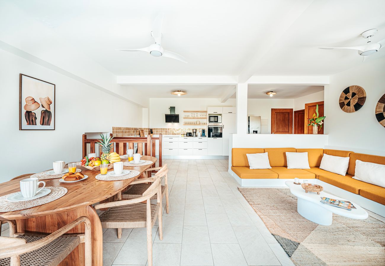 Appartement à Les Trois-Ilets - Les Bougainvilliers, 6 pers, piscine, vue mer