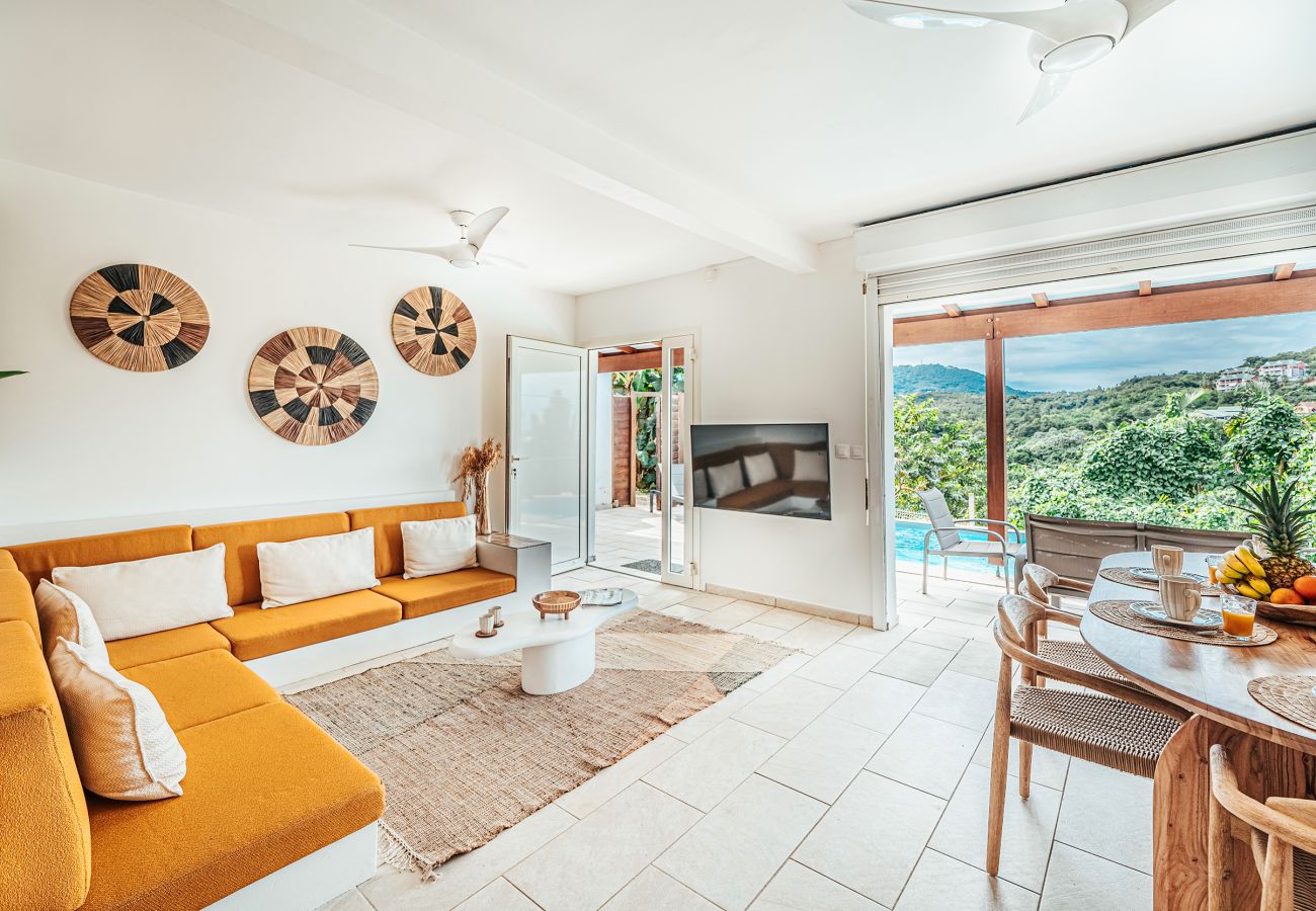 Appartement à Les Trois-Ilets - Les Bougainvilliers, 6 pers, piscine, vue mer