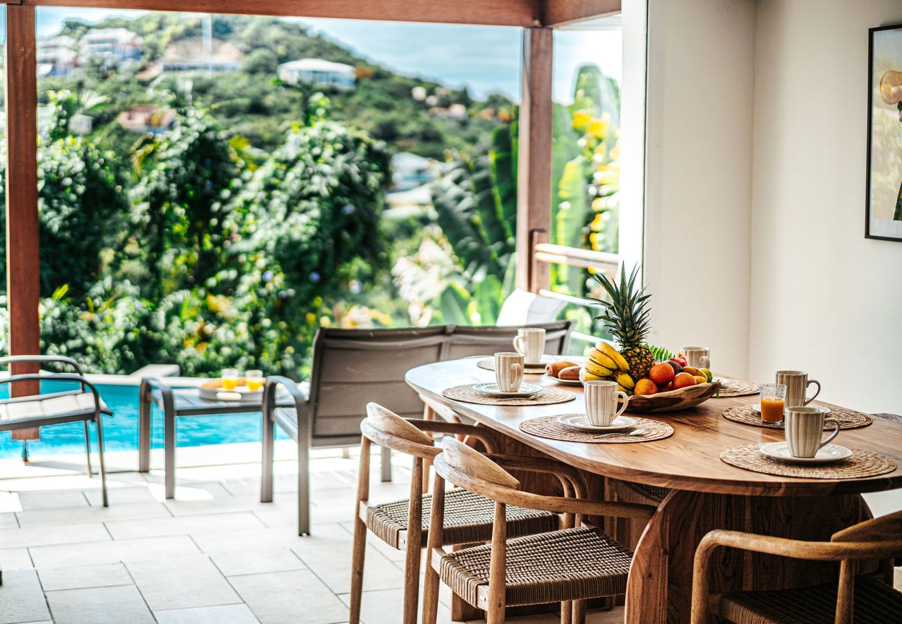Appartement à Les Trois-Ilets - Les Bougainvilliers, 6 pers, piscine, vue mer