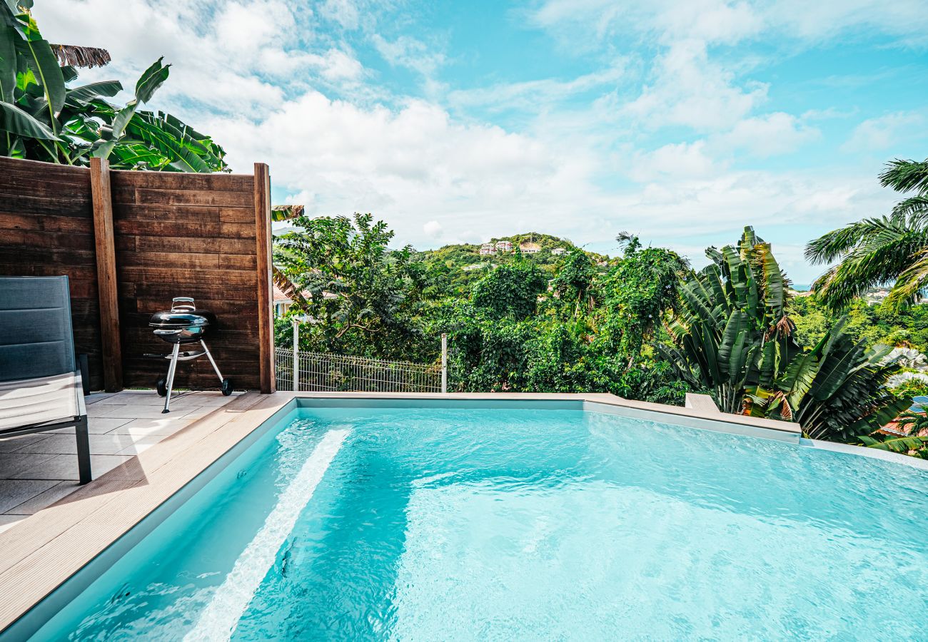 Appartement à Les Trois-Ilets - Les Bougainvilliers, 6 pers, piscine, vue mer