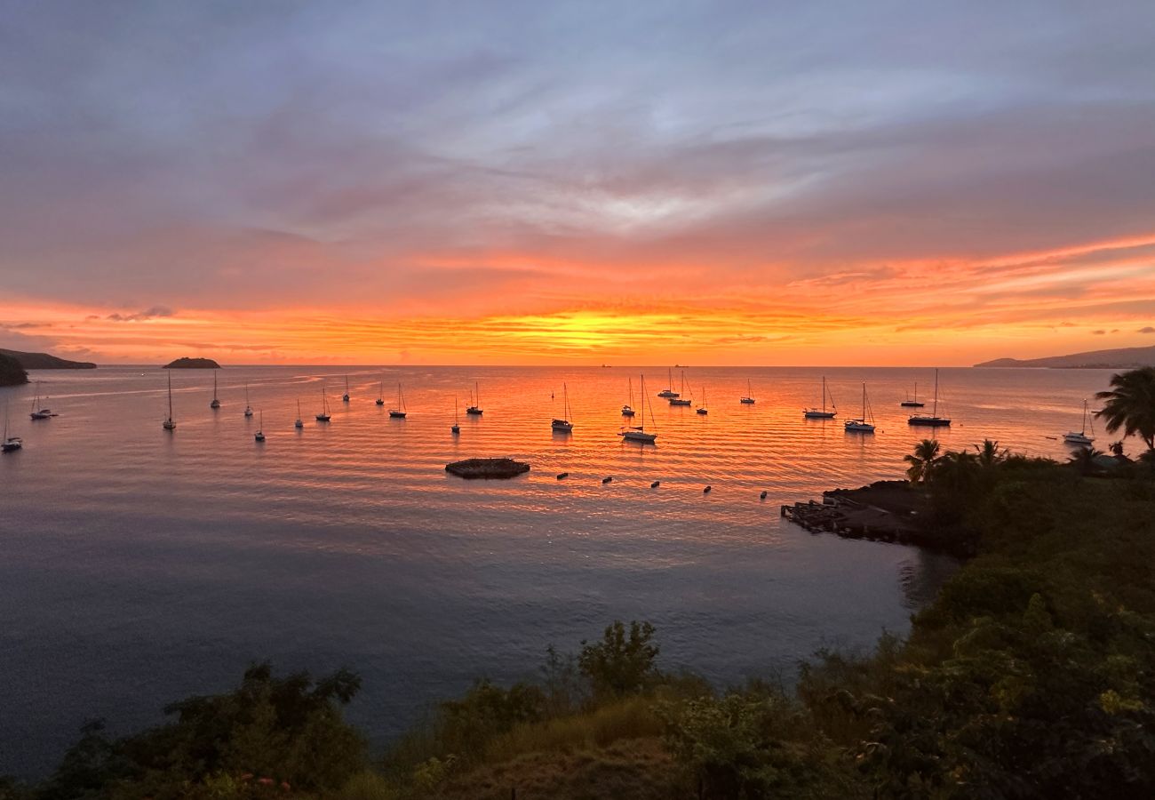 Appartement à Les Trois-Ilets - Les Bougainvilliers, 4 pers piscine vue mer