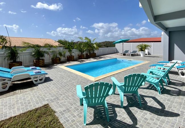 Villa à Les Trois-Ilets - Ti Paradi, villa 12 pers, 2 piscines, vue golf mer Villa à Les Trois-Ilets - Ti Paradi, villa 12 pers, 2 piscines, vue golf mer