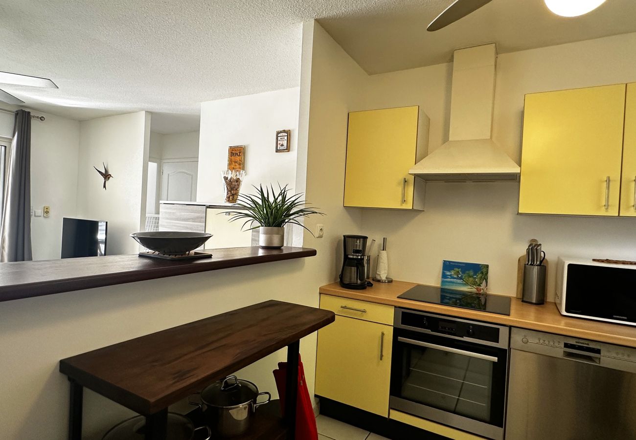 Appartement à Les Trois-Ilets - Ti Colibri, 4 pers, appartement calme proche plage