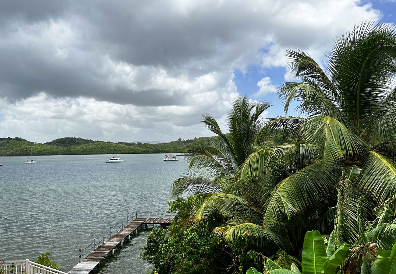 Appartement à Les Trois-Ilets - Pren Plési, 4 pers, rénové, calme, vue mer